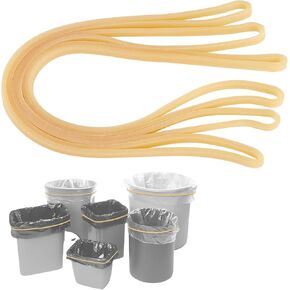 Trash Can Rubber Bands Set of 3 Yellow Large Rubber Bands Fits 13 to 30 Gallon Trash Cans Large Rubber Bands Heavy Duty