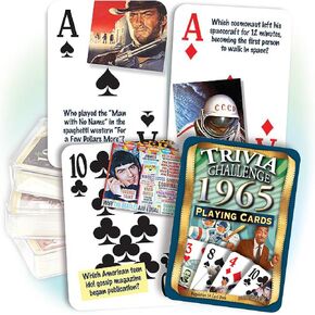 1965 Flickback Trivia Playing Cards: 60th Birthday/Anniversary
