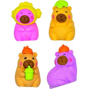 Raymond Geddes Capybara 3D Erasers - Pack of 24 - Cute Animal Erasers for School and Home