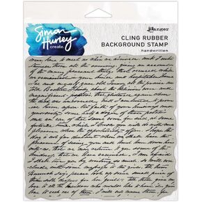 ICE RESIN Simon Hurley create. Background Stamp Handwritten