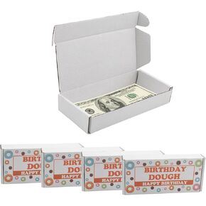JoyHuaTrade 10 PCS Fun Donut Money Gift Box for Cash Gift, Happy Birthday Money Display Idea Surprise Pizza Case Holder Donut Party Decoration for Girls and Boys, Parents, Friends