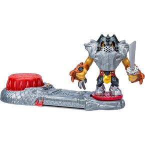 Legends of Akedo Ninja Bosses, Golden Lion Prideheart, 3 Inch Tall Battling Warrior Figure with 360˚ Attack Spin Action, Double Defense Armor Pops Off When Struck, 2 New Ninja Bosses to Collect