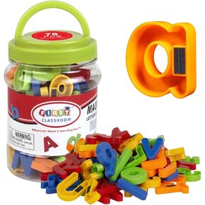 ABCaptain Magnetic Letters Numbers Alphabet ABC 123 Fridge Magnets Plastic Educational Preschool Learning Toy Set Uppercase Lowercase Math Symbols for Toddlers Kids (78 PCS)