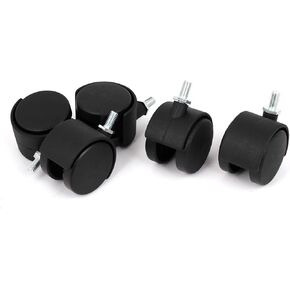 COPAPA 5pcs 2 بوصة M8 ساقين ساقين توأم المكتب كرسي Drocivel Caster