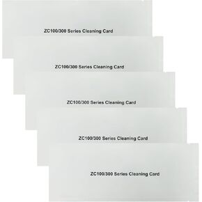 105999-311 Cleaning Card for Zebra ZC100 ZC150 ZC300 ZC350 ID Card Printer, Single-use Cleaning Card (5Pcs)