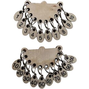 Stitch Markers for Crocheting, Wooden 0-10, 10-100 Crochet Stitch Markers, Cast-On Counting Number Stitch Markers for Knitters and Crocheters