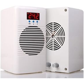 EVERSECU 72w 110-240v Aquarium Water Chiller/Cooler Temperature Controller for Fish Shrimp Tank Marine Coral Reef Tank Below 5 Gallon Aquarium Chiller (5GAL Only Cool)