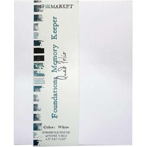 Foundations Memory Keeper Quad Folio-White