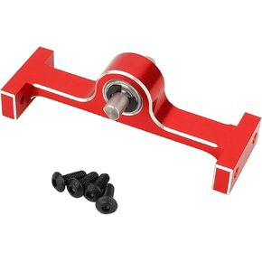 Aluminum Alloy 70mm Transfer Case Transmission Gearbox with 5mm Shaft for 1/10 RC Rock Crawler MOA 1.9 Shafty LCG Chassis Builder (Red)