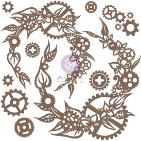 Prima Marketing 655350968878 Chipboard Diecut, Multicolored