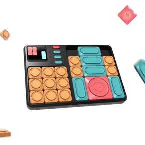 Super Slide Puzzle Kids Games, 530+ Challenges Puzzle Games, 7 Difficulty Levels Brain Games, with Slide Pieces Storage Area, Easter Basket Stuffers, Travel Toys Gifts for Boys Girls