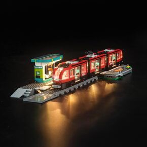 LED LED LID لترامش المدينة ومحطة المدينة ، مجموعة الإضاءة الإبداعية متوافقة مع 60423-NO MODEL