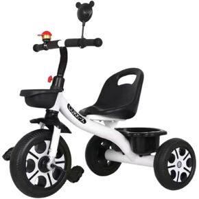DreamsCT Toddler Tricycles for 1-6 Year Olds Kid Tricycle Baby Balance Bike for Boys Girls - White