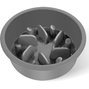 Slow Feeder Dog Bowls, Puzzle Food Bowl to Slow Down Eating, Fits into Elevated Pet Feeders, Interactive Feeding Dish for Small Medium Large Dogs
