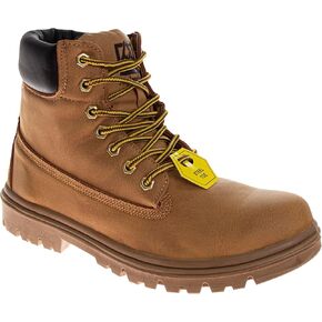 Avalanche Steel Toe Work Boots for Men EverFit Comfort Technology - Anti Slip Grip Heavy Duty Leather Boot Safety Industrial Workwear Construction