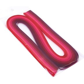 ODETOJOY Red-Tone Pestel Color Quilling Paper Strips 10mm -Versatile Quilling Strips Set for Beginner and Pro Crafters Paper Filigree (Gradient red)