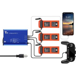 Hanatora Battery Charger for Autel Robotics EVO 2/II, EVO II Pro V2/V3/ Enterprise/RTK,EVO II Dual Drone,Rapid Multi Parallel Charging Hub Accessories