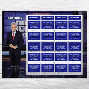 Alex Trebek 2024 (ورقة من 20) بريد من الدرجة الأولى إلى الأبد طوابع البريد