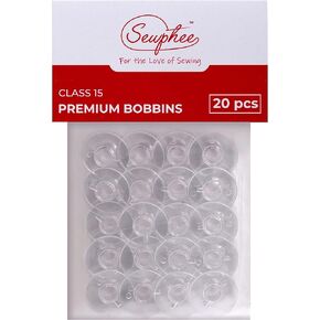 Class 15 Premium Sewing Bobbins - Compatible Sewing Machine Bobbins for Brother, Singer, Janome, Kenmore - Taiwan Made - Packaged in Canada - Perfect for Your Sewing Machine Supplies - 2518P in Saudi Arabia
