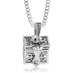 PILLOBOX Cremation Urn Jewelry Human Pet Dog Cat Ash Necklace, Memorial Keepsake for Pet Human