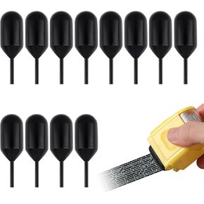12 PCS Ink Refill for Identity Theft Protection Roller Stamps, Replacement Rolling Ink Refills to Cover Personal Mail Address Information, Confidential Privacy Security Ink Stamps Roller(Black,1.5ml)