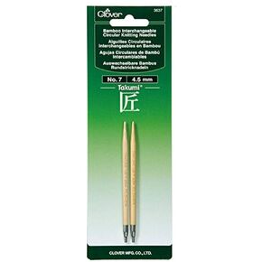 Clover Needlecraft Clover 3637 Needlecraft Takumi No.7 Bamboo Interchangeable Circular Knitting Needles