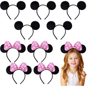 10 Pack Mouse Ears Great for Mickey Theme Birthday Party Decorations Party Favors Supplies and Mouse Themed