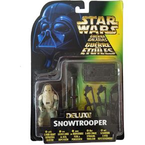 Star Wars Deluxe Snowtrooper with E-Web Heavy Repeating Blaster Action Figure