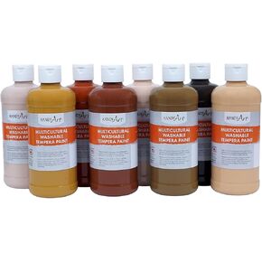 Handy Art Washable Tempera 8-Pint Multicultural Set