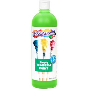 Colorations Paraben-Free Tempera Paint for Kids - Blue, 16 Ounce Bottle, Non-Toxic and Made in The USA