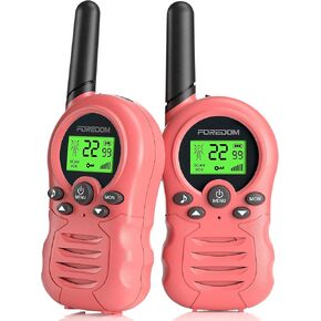 Walkie Talkies for Kids Walkie Talkies Long Range for Boy & Girl Age 3 to 12 Year Old Birthday Toys 2 Pack - Pink