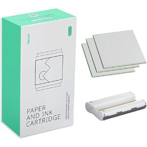 YOTON Photo Paper Gloss 6"x4" Vivid Color Picture Paper 54 Count and 1 Ink Cartridge