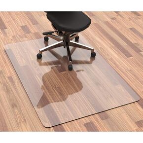 Office Chair Mat for Carpeted Floors, 48" x 36" Transparent Office Chair Floor Mats for Low Pile Carpets