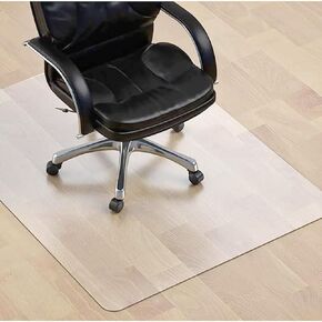 SALLOUS Clear Chair Mat, 60"x36" Office Chair Mat for Hard Floors, Vinyl Desk Chair Mat Protector for Hard Surface - Not for Carpet (Clear)