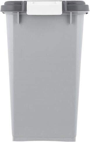 IRIS USA Dog Food Storage Container, 30 lbs & 11 lbs Combo, Cat Food Storage Container, Dog Treat Container, Airtight, Stackable, 2-Cup Scoop, Wheels, Easy Mobility, Black in Saudi Arabia