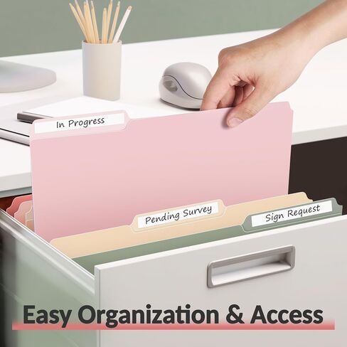 Sooez 18 Pack Plastic File Bolders ، مجلد ملف ملون بحجم الحروف الثقيلة مع علامة تبويب قابلة للمحو 1/3 ، أقوى من مجلد Manila ، مثالي للمستلزمات المكتبية للملفات ، ألوان عتيقة in Kuwait