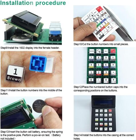 Zorza 1set DIY مجموعات إلكترونية إلكترونية حاسبة طقم طقم 7 أرقام شاشة LCD1062 ، مرحة حاسبة حاسبة مجموعة طقم متعددة الوظائف 5-ميزة مجموعة من أجل الاستخدام التعليمي واليومي للاستخدام اليومي in Kuwait