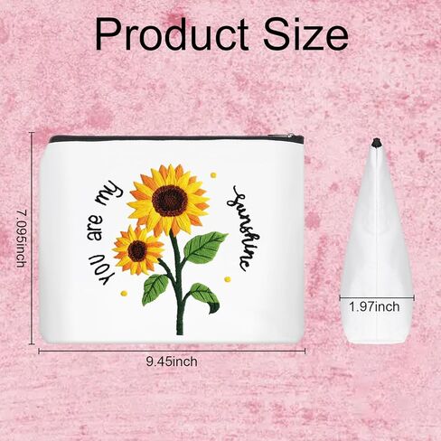 Louise Maelys Embroidery Kit for Beginners,Canvas Makeup Bag,Cross Stitch Kits for Adults,Arts Crafts Needlepoint-Daisy Floral Pattern in Kuwait