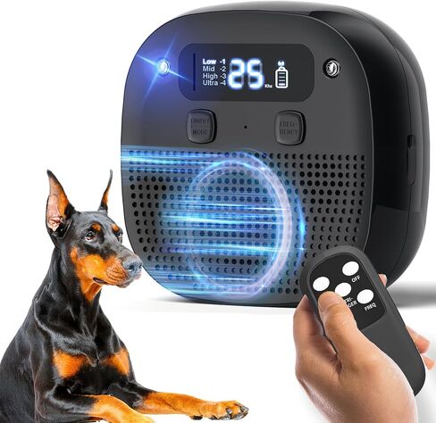 جهاز Vonder Anti Barking للكلاب مع تقنية الموجات فوق الصوتية وأجهزة الاستشعار ، قابلة للشحن ، مقاومة للماء ، 60 قدمًا عن بعد ، أوضاع وترددات قابلة للتعديل ، وأجهزة رادع لحاء الكلاب للأغراض الداخلية في الهواء الطلق. in Kuwait