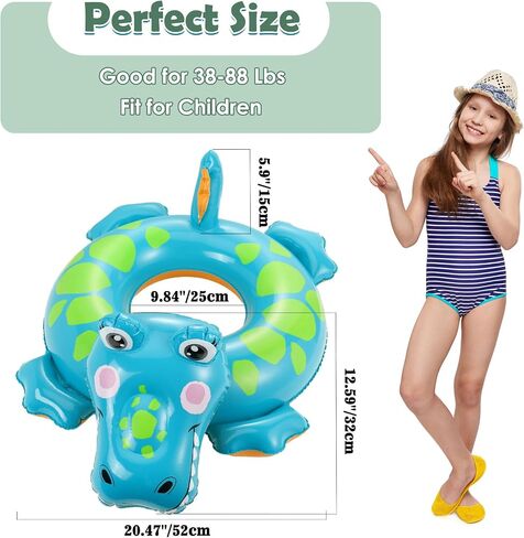 HeySplash Mermaid Pool Float, Mermaid Tail Shaped Pool Swimming Float Tube Ring Floatie, Water Fun Beach Party Swimming Pool Toys for Kids Adults Water Activities, 70cm Diameter, Rose Gold + Blue in Saudi Arabia