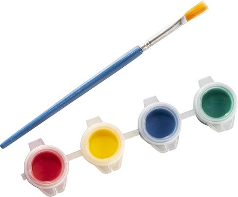 SCS Direct Kids Party Wood Painting Craft Kits (20ct) -Unicorns & Dragons- Each Kit Has its Own Brush, Paint, & Figure- Unique Birthday Party Activity, Favors or Classroom School Activity Gift in Saudi Arabia