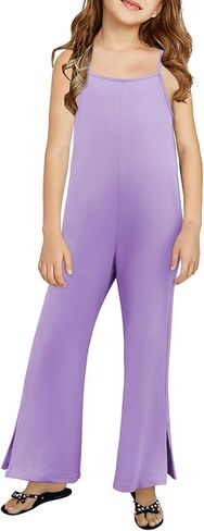 بدلة قفز عصرية للفتيات المراهقات 2025 من blibean بدون أكمام للأطفال وجيوب وحزام مقاس 6-15 سنة in Kuwait