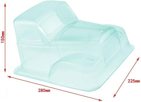 1/10 لـ Dodge Power Wagon Cab PC Body Clear لـ RC Crawler Axial SCX10 TRX4 RC 12.3inch 313mm in Saudi Arabia