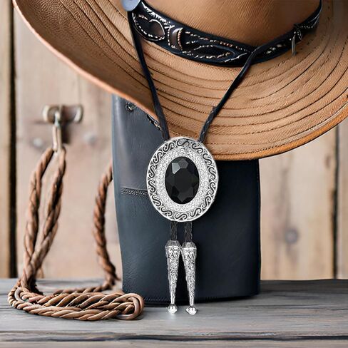 Doitby Western Bolo Tie Cowboy Bolo Ties Rhinestone Necklace Bola Tie for Men Women in Kuwait