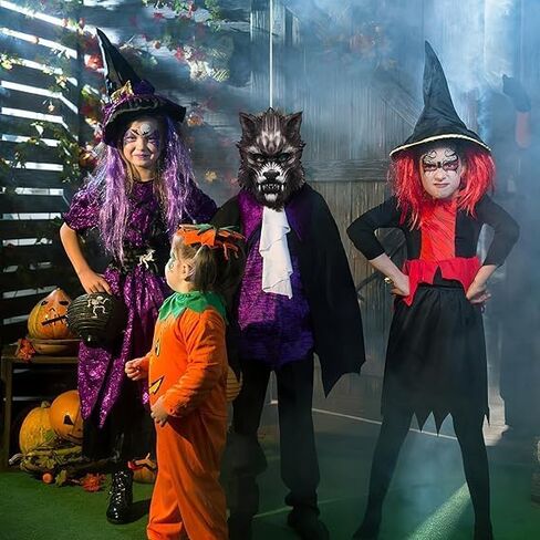 XGOPTS Halloween Fox Half Face Mask Cosplay Animal Costume EVA Head Mask Realistic Cat Mask Props Carnival Party Accessory in Kuwait