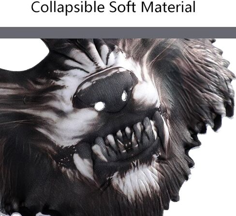 XGOPTS Halloween Fox Half Face Mask Cosplay Animal Costume EVA Head Mask Realistic Cat Mask Props Carnival Party Accessory in Kuwait