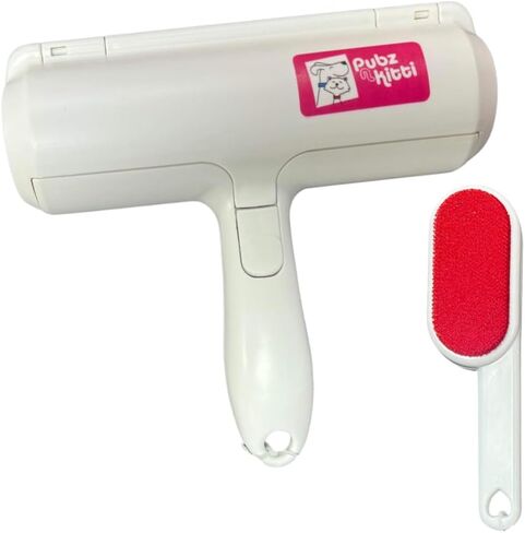 Lint Roller للحيوانات الأليفة - Pubz N Kitti Pet Tool Tool Tool Remover Remover للملابس وملحقات الكلاب وأثاث القطط الأساسية لوازم الكلاب وأسرّة القطط والمنظف ، القياسي ، الأبيض in Kuwait