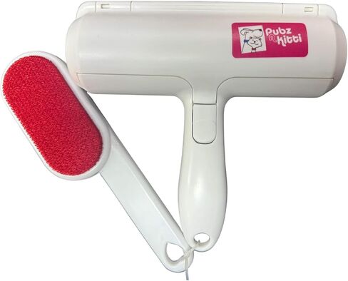Lint Roller للحيوانات الأليفة - Pubz N Kitti Pet Tool Tool Tool Remover Remover للملابس وملحقات الكلاب وأثاث القطط الأساسية لوازم الكلاب وأسرّة القطط والمنظف ، القياسي ، الأبيض in Kuwait