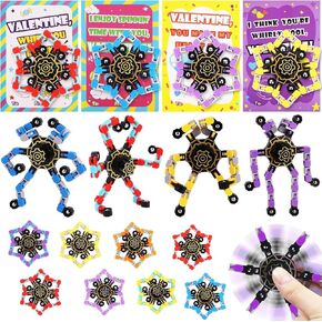 24 PCS Transformable Fidget Spinners GIFTS DAY HOMES FOR KIDS CLASSROOM GIFTS ACCEDAL
