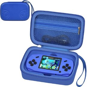 Travel Carrying Case Compatible with Beijue 16 Bit Handheld Games, Kids Video Games Storage Holder, Portable Electronic Game Player Organizer with Mesh Pocket for Console Accessories - Box Only